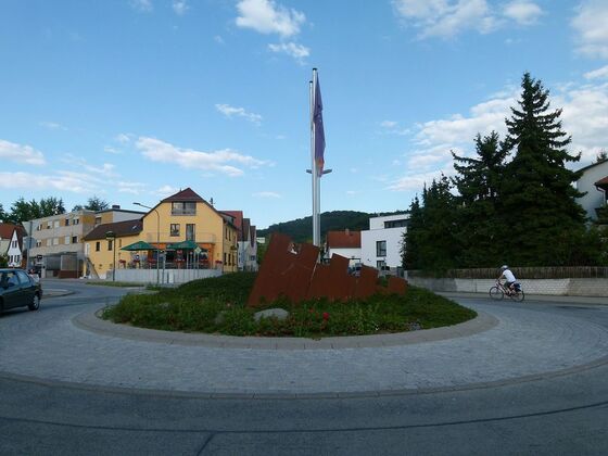 Kreisverkehr in Alsbach - eigenes Bild